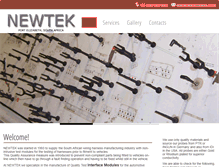 Tablet Screenshot of newtek.co.za